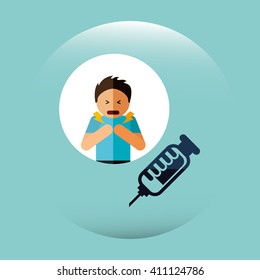 sick person design 