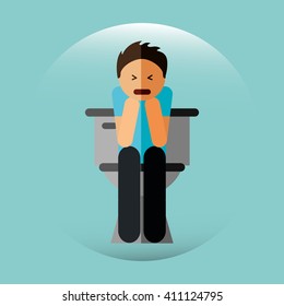 sick person design 