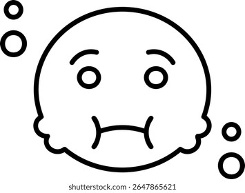 Sick Person Filled Style Icon Design