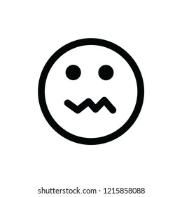Sick, Smile vector icon