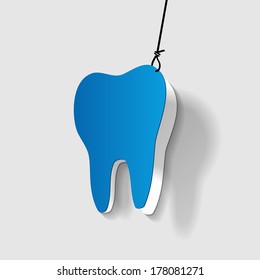Sick tooth pulling off
