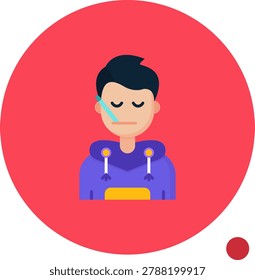 Sick vector Icon Design Illustration