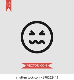 Sick vector icon, illustration symbol