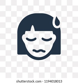 Sick vector icon isolated on transparent background, Sick transparency concept can be used web and mobile