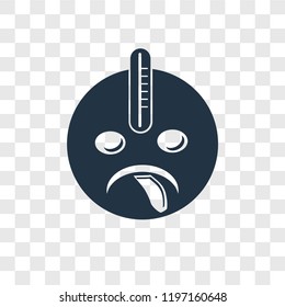 Sick vector icon isolated on transparent background, Sick transparency logo concept