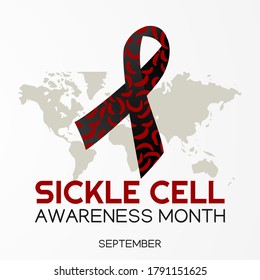 Sickle Cell Awareness Month Vector Illustration