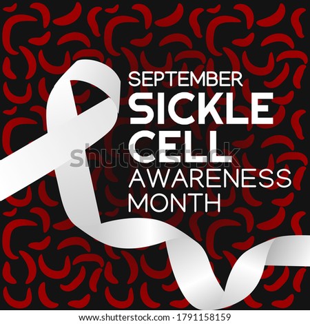 Sickle Cell Awareness Month Vector Illustration