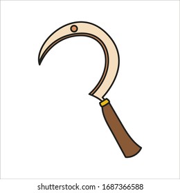 Das Symbol der Vektorillustration in der sickligen Farbe ist auf weißem Hintergrund zu sehen.