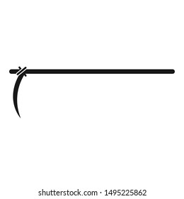 Sickle garden icon. Simple illustration of sickle garden vector icon for web design isolated on white background