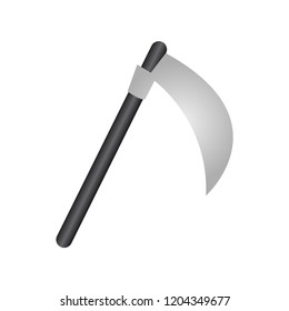 Sickle. Halloween element. Vector illustration. EPS 10.