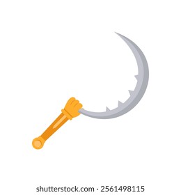 Sickle, Halloween Vector Illustration, Isolated