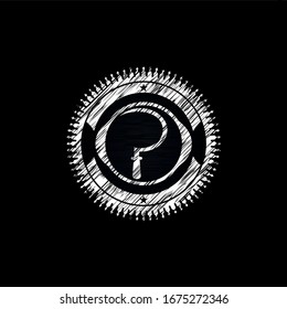 icono de hojalata con textura de pizarra