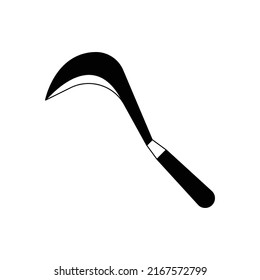 Sickle icon design isolated on white background