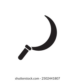 sickle icon design, isolated on white background, vector illustration