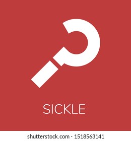  Sickle icon. Editable  Sickle icon for web or mobile.