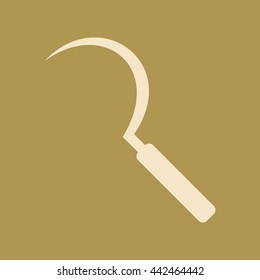 Sickle Icon. Eps-10.