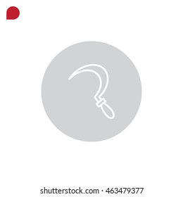  Sickle Icon Flat.