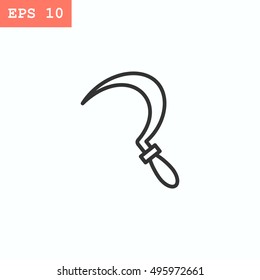  Sickle Icon Flat.