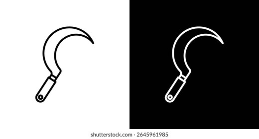 Sickle icon Vetor de logotipo de estilo plano. perfeito para designs de interface de usuário