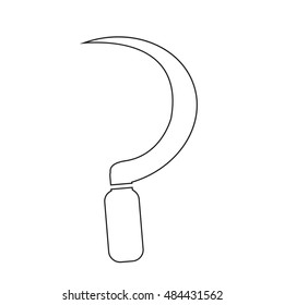 Sickle icon illustration design