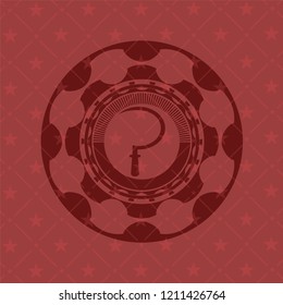 sickle icon inside red emblem