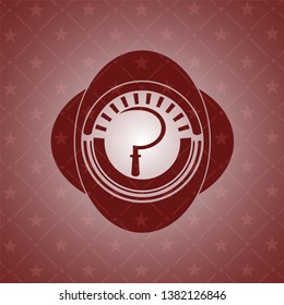 sickle icon inside red emblem