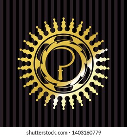 sickle icon inside shiny badge