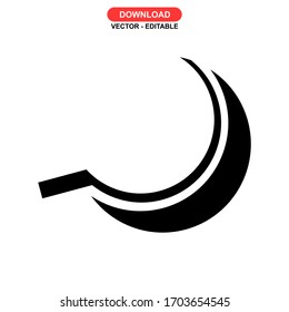 sickle icon or logo isolated sign symbol vector illustration - high quality black style vector icons
