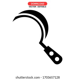 sickle icon or logo isolated sign symbol vector illustration - high quality black style vector icons
