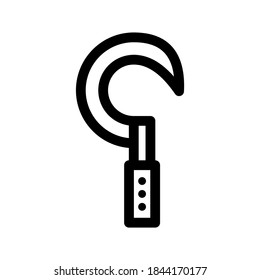 Sickle icon or logo isolated sign symbol vector illustration - high quality black style vector icons
