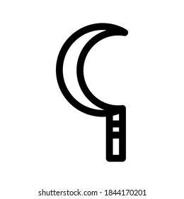 Sickle icon or logo isolated sign symbol vector illustration - high quality black style vector icons
