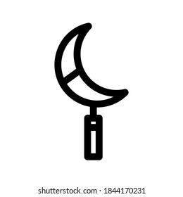 Sickle icon or logo isolated sign symbol vector illustration - high quality black style vector icons
