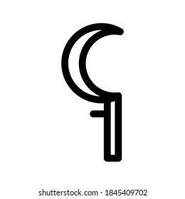 Sickle icon or logo isolated sign symbol vector illustration - high quality black style vector icons
