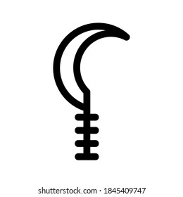 Sickle icon or logo isolated sign symbol vector illustration - high quality black style vector icons
