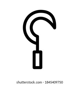 Sickle icon or logo isolated sign symbol vector illustration - high quality black style vector icons
