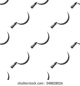sickle  icon on white background for web