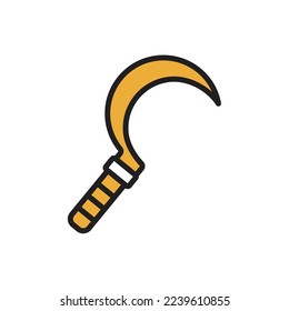 Sickle Icon Simple Vector Illustration