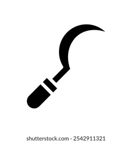 Sickle icon. Simple vector sign.