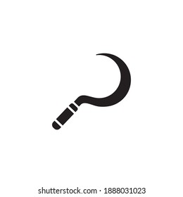 sickle icon symbol sign vector