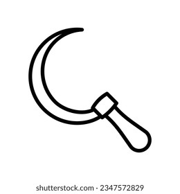 sickle icon vector design template in white background