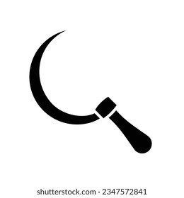 sickle icon vector design template in white background