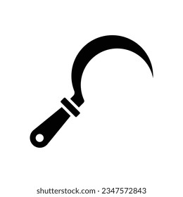 sickle icon vector design template in white background