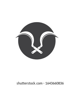 Vektorillustration-Illustrationsvorlage für Sichelsymbol