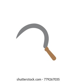 Sickle icon, vector illustration design. Agriculture collection.