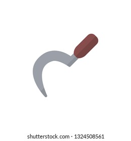 Sickle Icon Vector Illustration in Flat Style for Any Purpose
