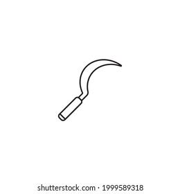 Sickle icon vector illustration logo design.