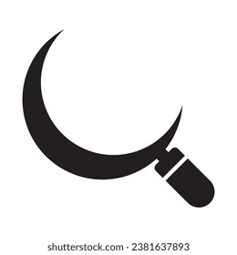 sickle icon vector illustration logo design