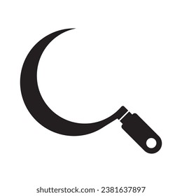 sickle icon vector illustration logo design