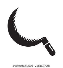 sickle icon vector illustration logo design