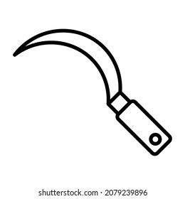 Sickle icon vector image. Can also be used for web apps, mobile apps and print media.
